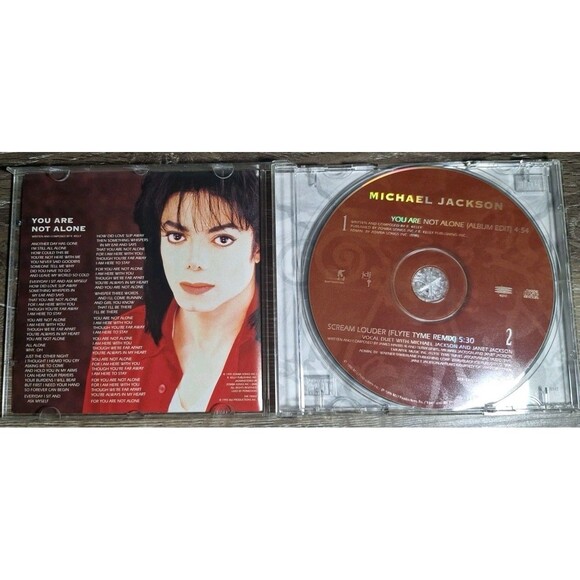 Michael Jackson - You Are Not Alone CD Single (1995) Scream Louder Flyte Tyme Re - Picture 3 of 3